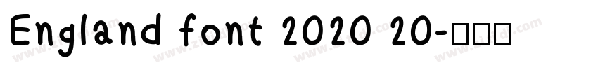 England font 2020 20字体转换